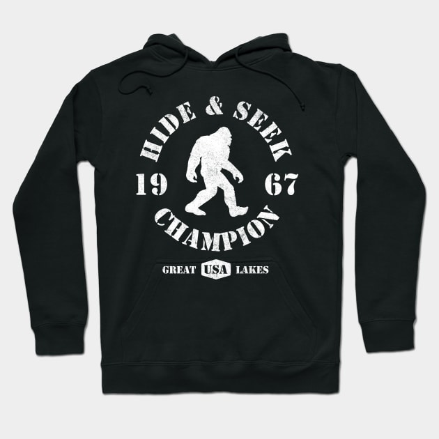 Bigfoot Hide and Seek Champion Hoodie by Tshirt Samurai